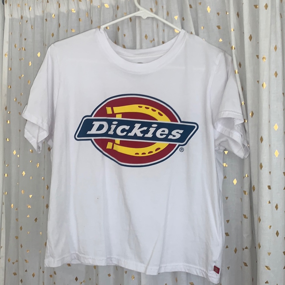 White dickies logo tee